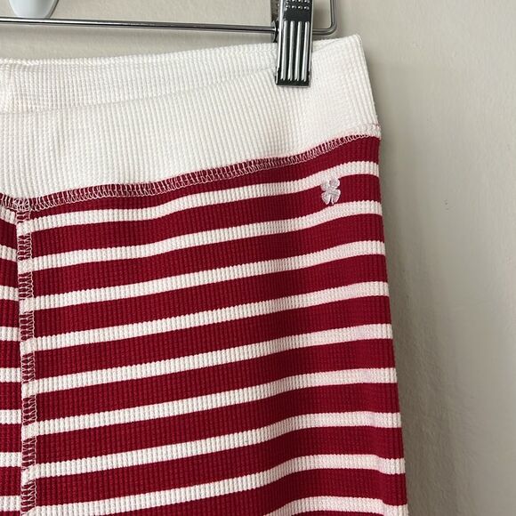 Lucky Brand Waffle Stretchy Red/White Stripe Pajama Set - Picture 9 of 11